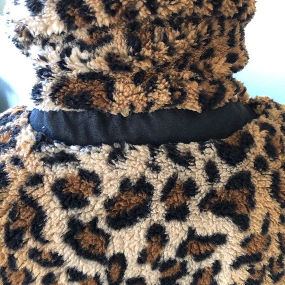 Levi’s Women's Moto Jacket Leopard Print Faux M - Picture 9 of 16